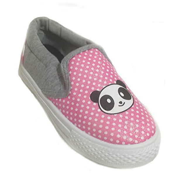KJGDFS Cute Panda Baby Playing Flat Shoes Canvas Slip-on for Men 